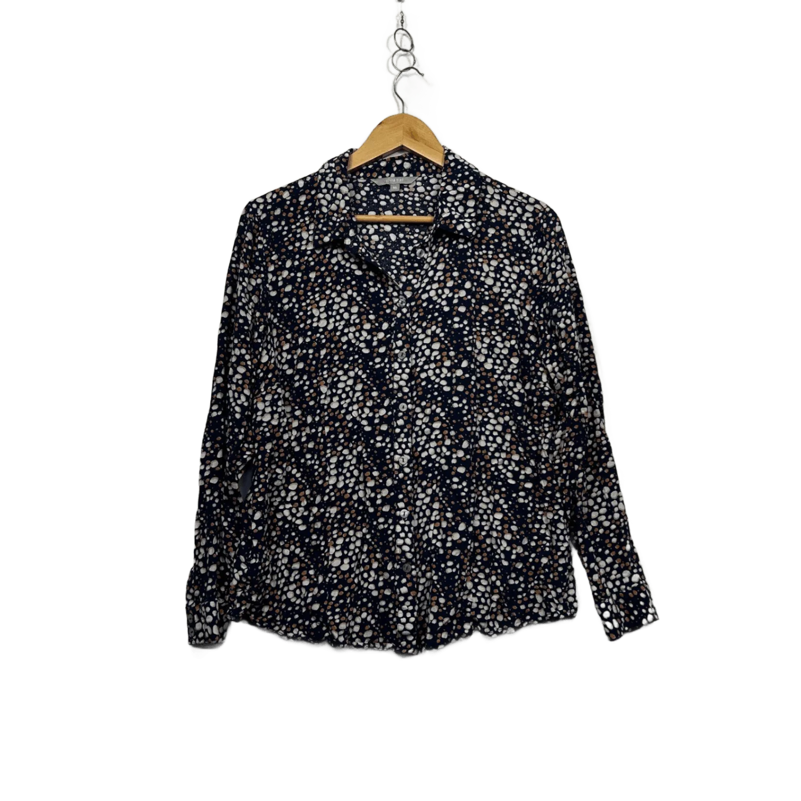 Yarra Trail Multicoloured Button-Up Viscose Shirt Blouse Size 16