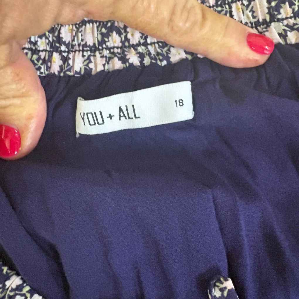 You + All Multicoloured Floral Tiered Skirt - Size 18 - Image 3