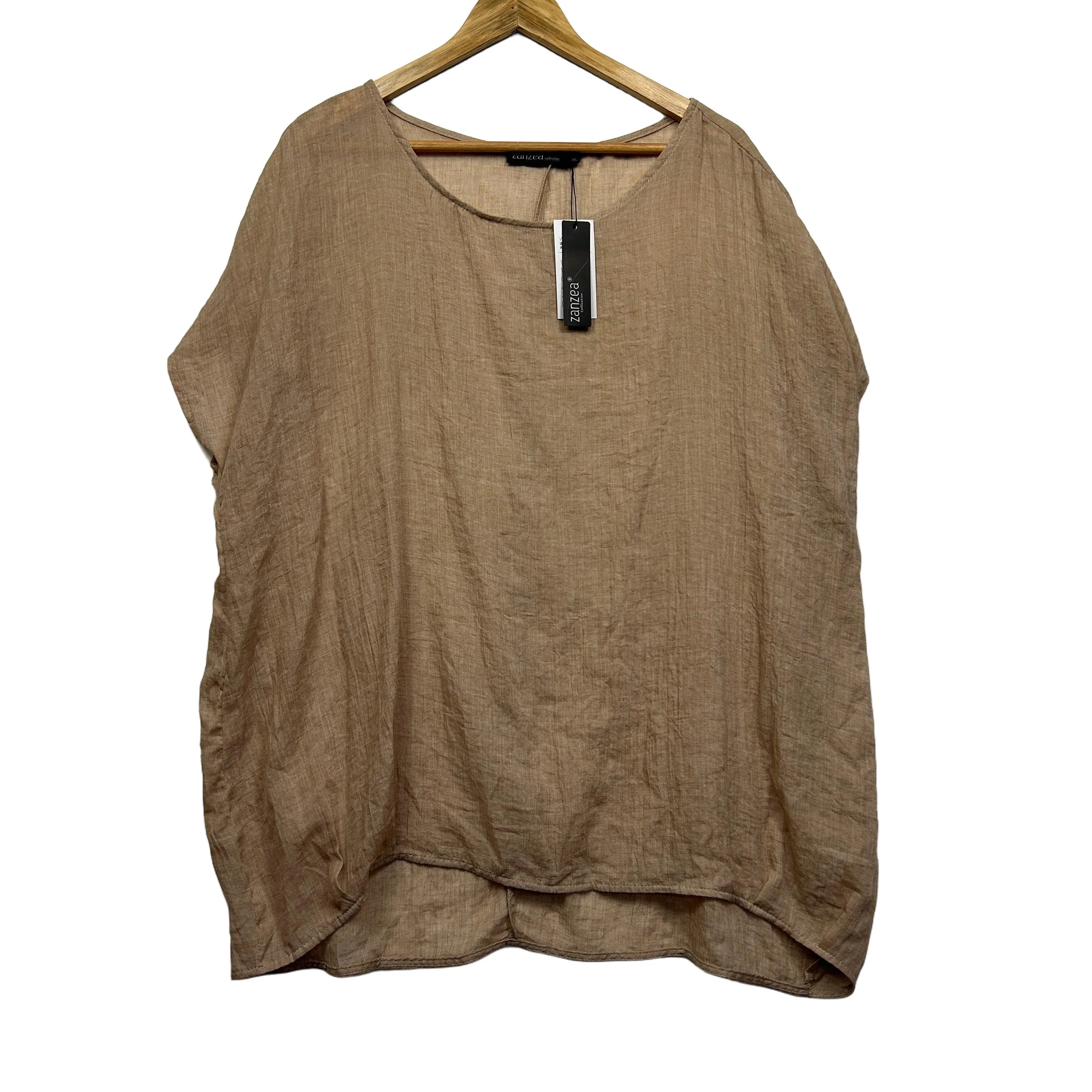 Zanzea Collection Tan Top - Size 5XL
