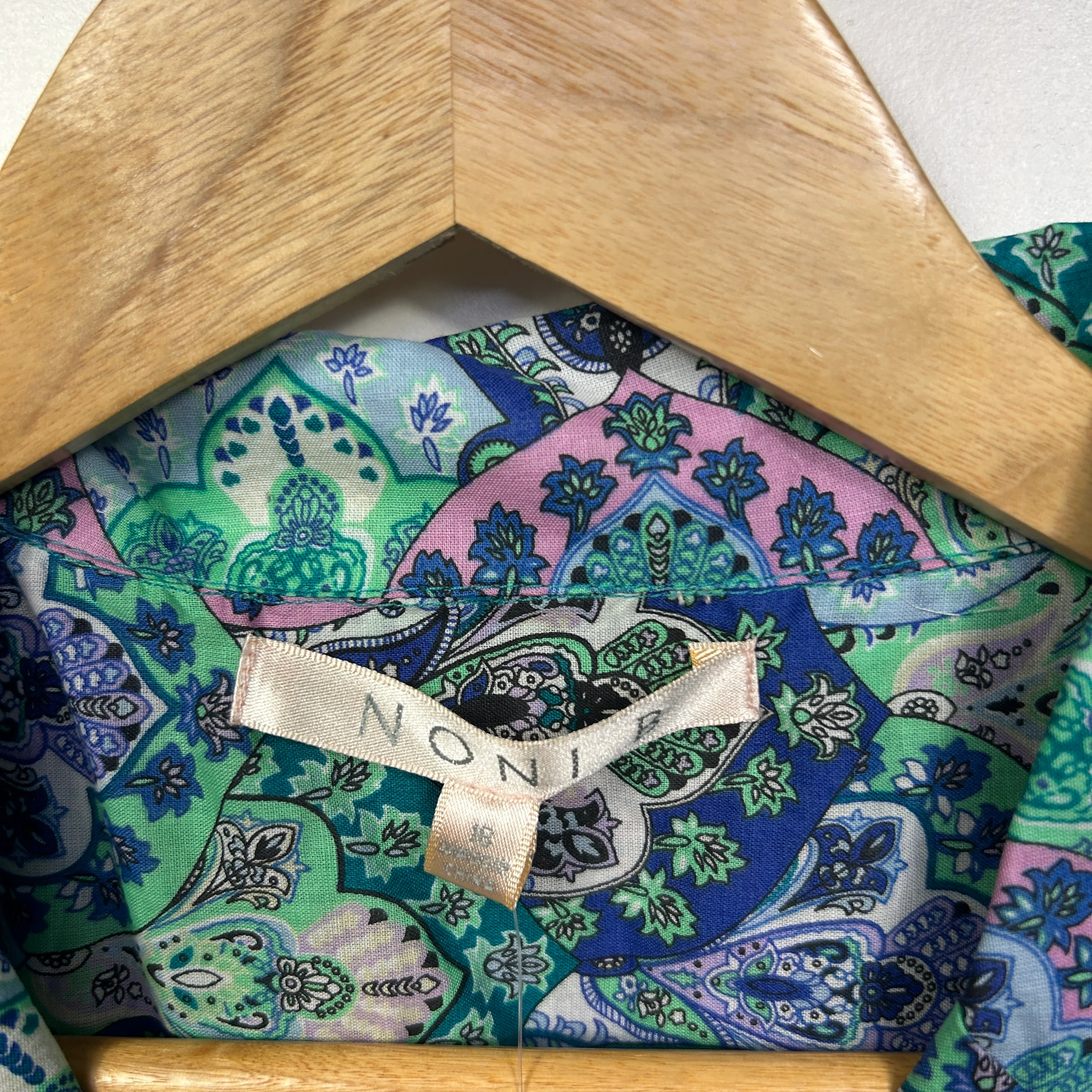 Noni B Multicolour Paisley Shirt - Size 16 - Image 3